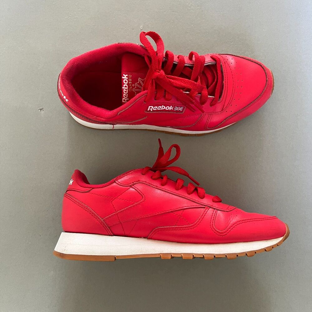 Reebok Classic Leather Vector Red Gum US Size 9 Women / 7.5 Men